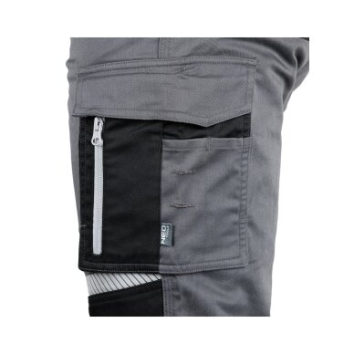 Pilkos - Juodos „Mix&Match“ darbo kelnės, dydis XS 5