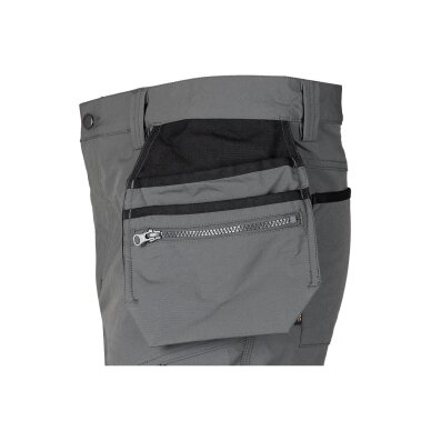 Pilkos/juodos, „Mix&Match“ darbo kelnės, 4 kryptimis tempiamos, dydis XL 2 Pilkos/juodos, „Mix&Match“ darbo kelnės, 4 kryptimis tempiamos, dydis XL 2