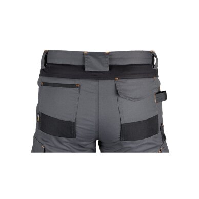 Pilkos/juodos spalvos „Mix&Match“ darbo kelnės, drobė, sutvirtintos „Cordura“ medžiaga, dydis S 3