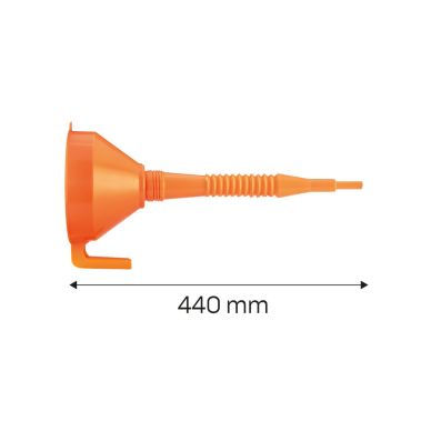 Piltuvėlis su lankščiu antgaliu.160mm, 1,3 l 10