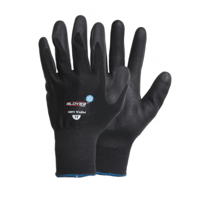 Pirštinės aplietos nitrilu Gloves Pro®, žieminės, 10