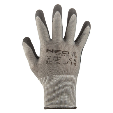 Pirštinės darbinės, latex coated nylon(foam), 3141X, dydis 11 7