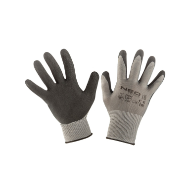 Pirštinės darbinės, latex coated nylon(foam), 3141X, dydis 8