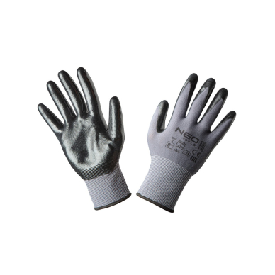 Pirštinės darbinės, nitrile coated nylon, 4131X, dydis 8 Pirštinės darbinės, nitrile coated nylon, 4131X, dydis 8