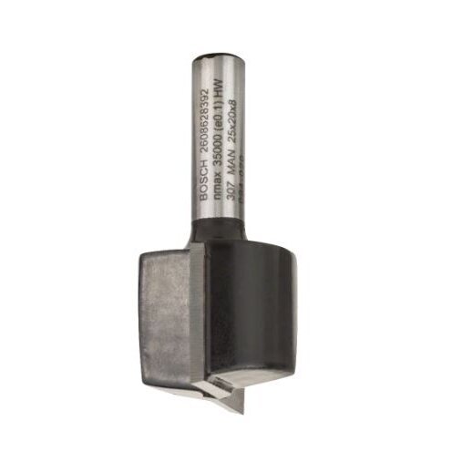 Pirštinė freza Bosch HM B=25mm, l=20 mm, 2608628392 Pirštinė freza Bosch HM B=25mm, l=20 mm, 2608628392