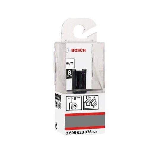 Pirštinė freza Bosch HM B=14 mm, l=20 mm, 2608628375 1 Pirštinė freza Bosch HM B=14 mm, l=20 mm, 2608628375 1