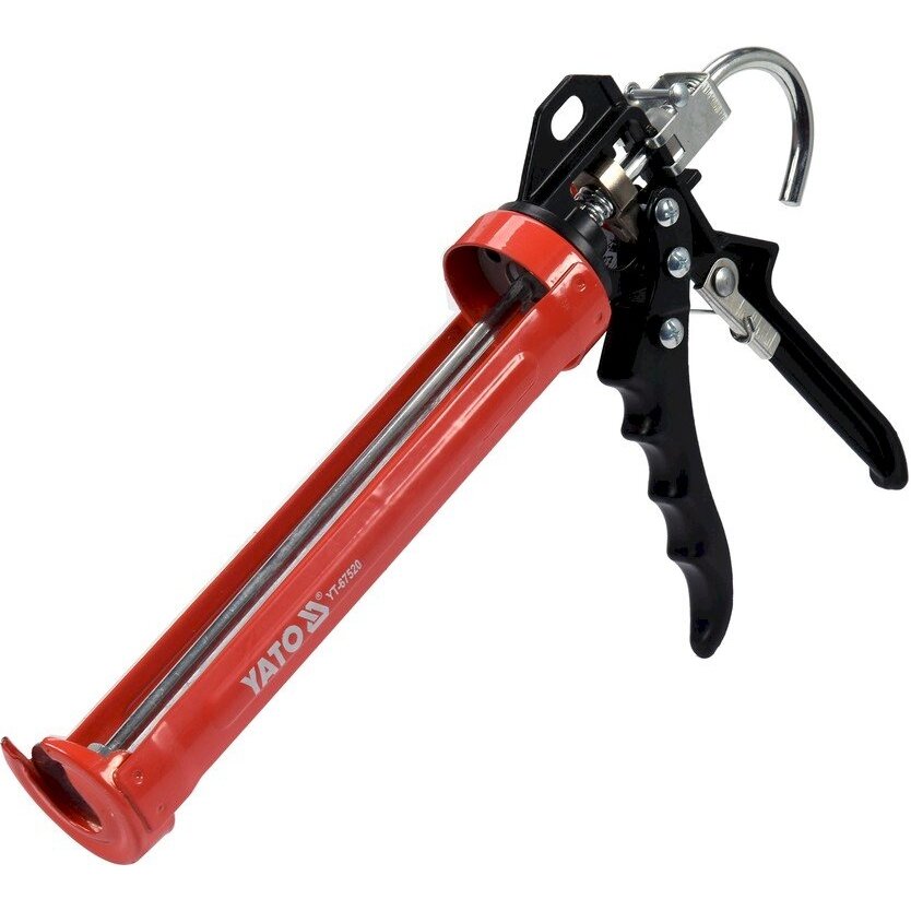 Pistoletas hermetikui | sustiprintas / fiksatorius | 225 X 60 mm (YT-67520)