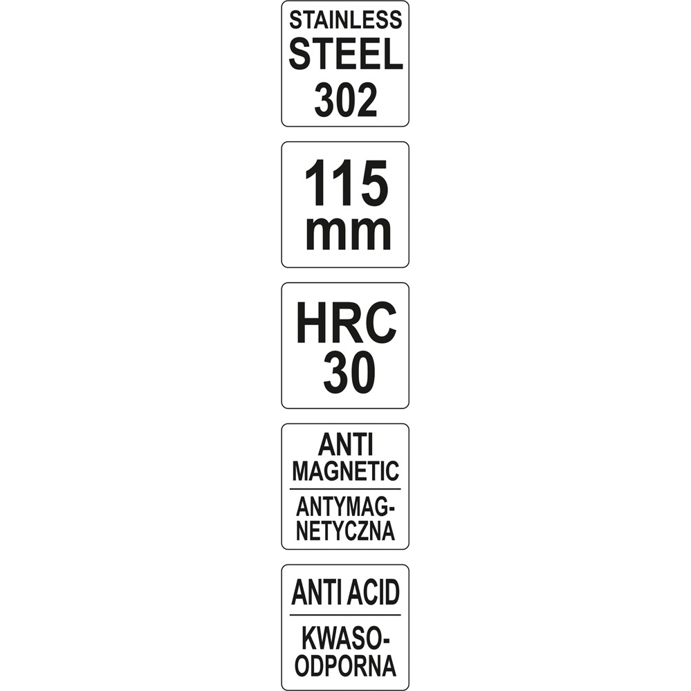 Išlenktas pincetas Yato, 120 mm 2 Išlenktas pincetas Yato, 120 mm 2