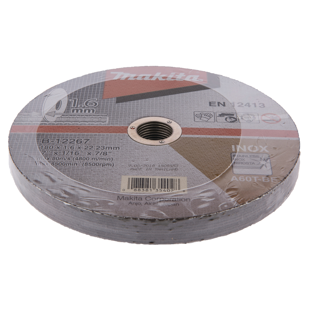 Pjovimo diskas Makita B-12267, 180 X 1,6, RST/ metalui 1 Pjovimo diskas Makita B-12267, 180 X 1,6, RST/ metalui 1
