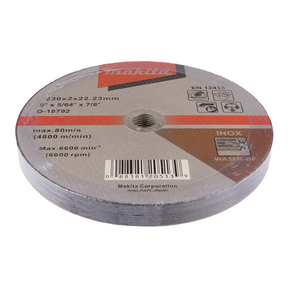 Pjovimo diskas Makita D-18792, 230 X 2 WA36R RST/ metalui 2 Pjovimo diskas Makita D-18792, 230 X 2 WA36R RST/ metalui 2
