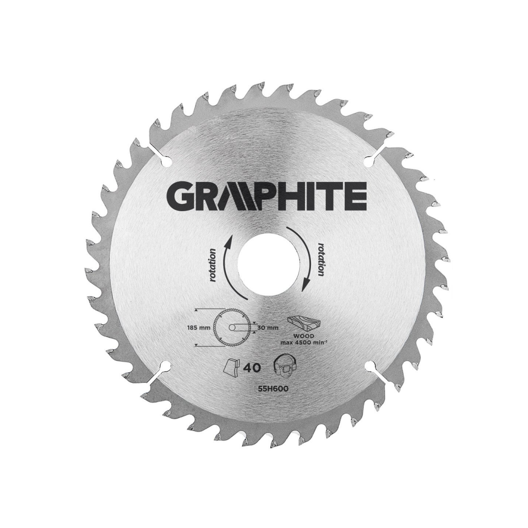Pjovimo diskas, 185 x 30 mm, 40 dantukai Pjovimo diskas, 185 x 30 mm, 40 dantukai
