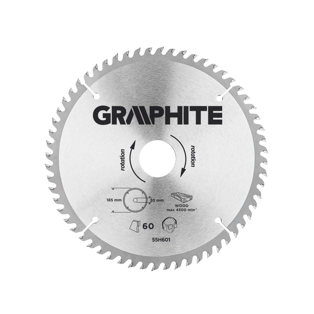 Pjovimo diskas, 185 x 30 mm, 60 dantukai Pjovimo diskas, 185 x 30 mm, 60 dantukai