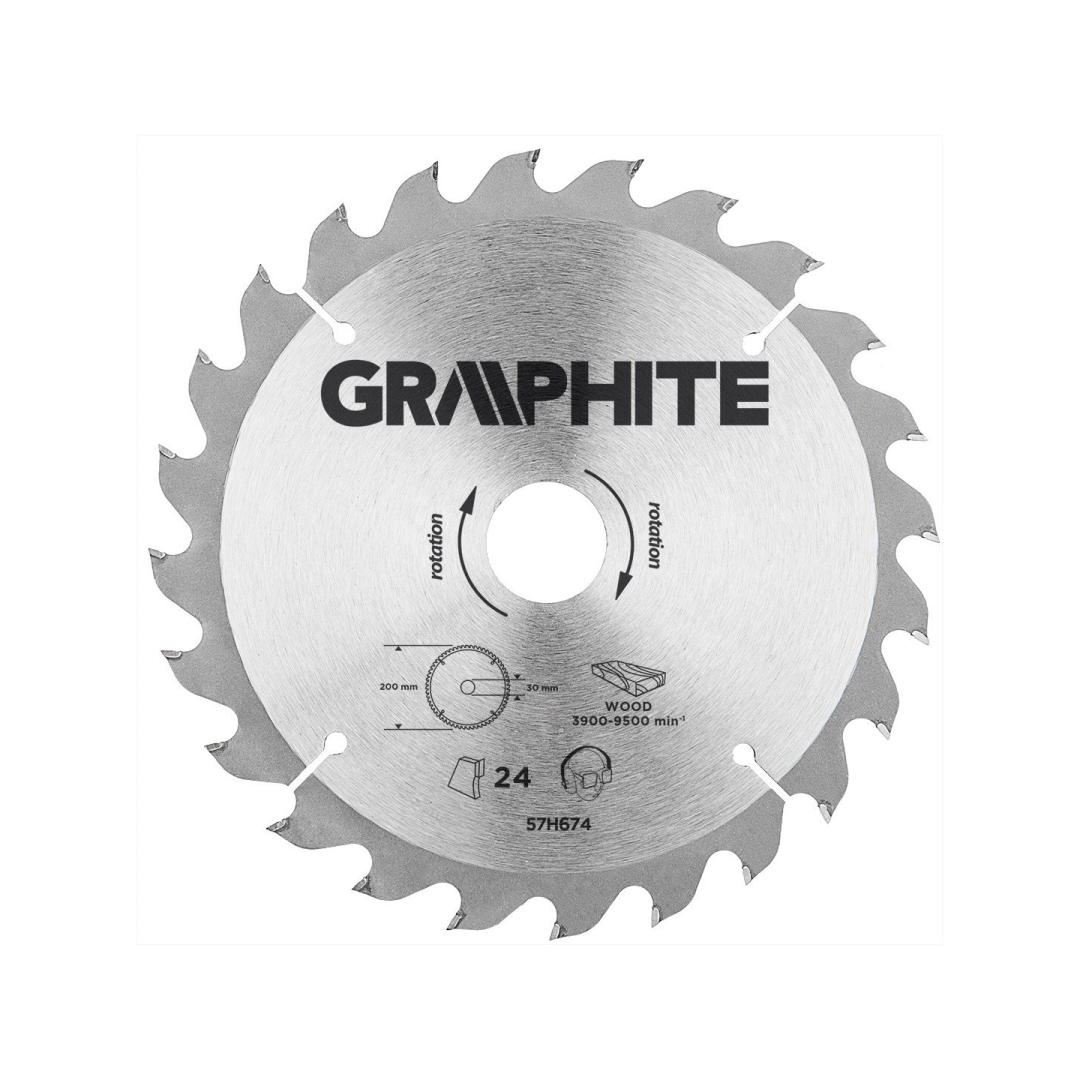 Pjovimo diskas  200x30mm 24z, medžiui