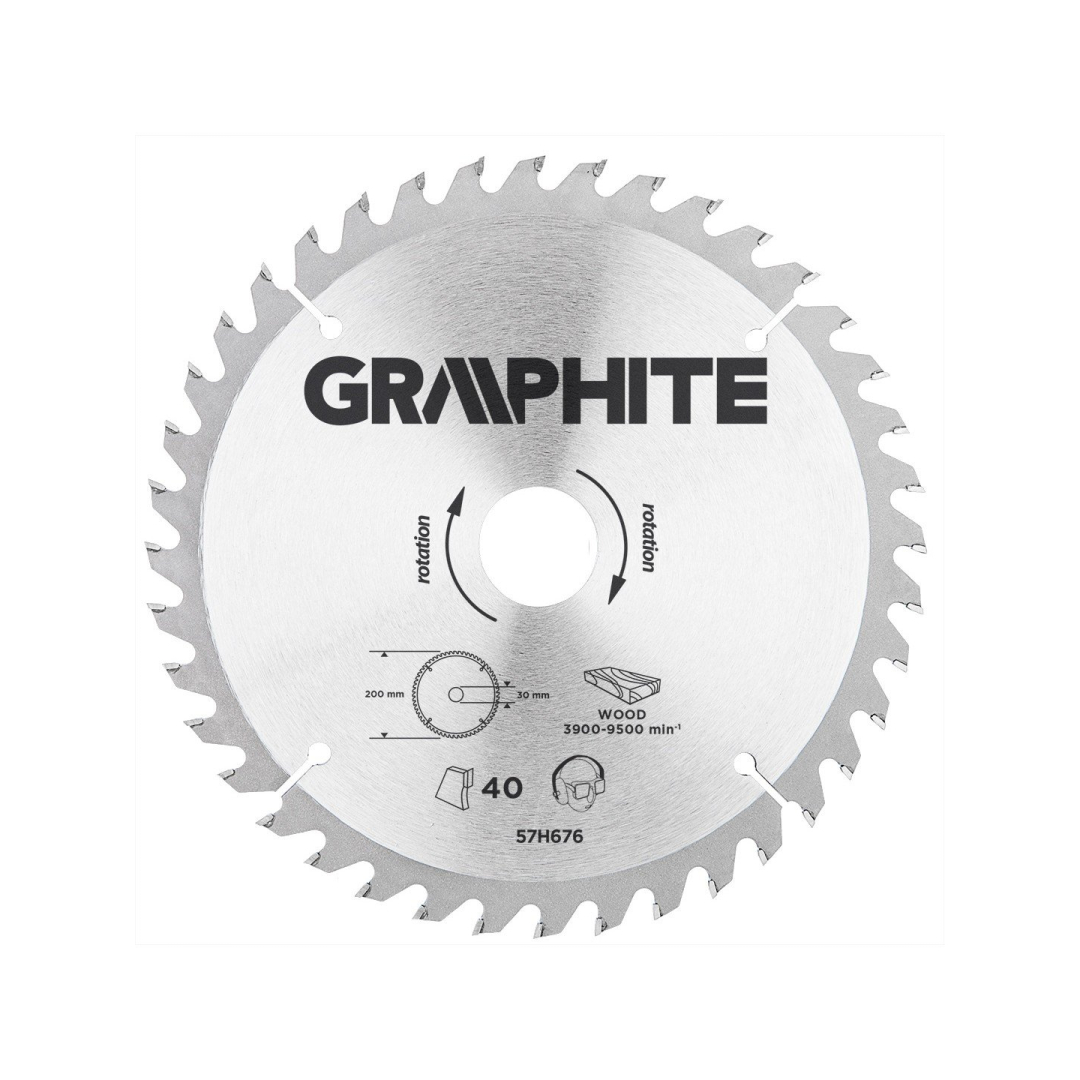 Pjovimo diskas  200x30mm 40z, medžiui Pjovimo diskas  200x30mm 40z, medžiui