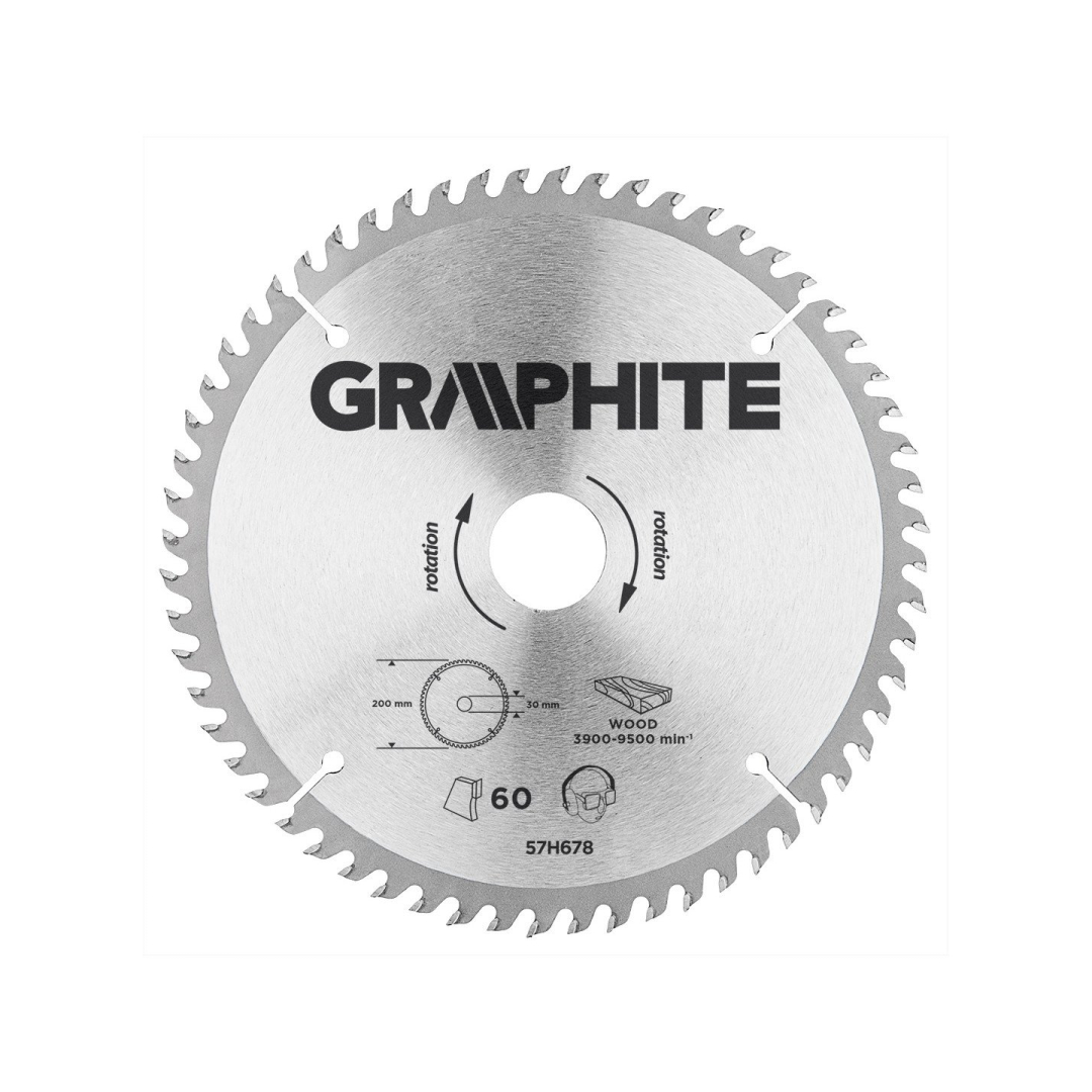 Pjovimo diskas  200x30mm 60z, medžiui