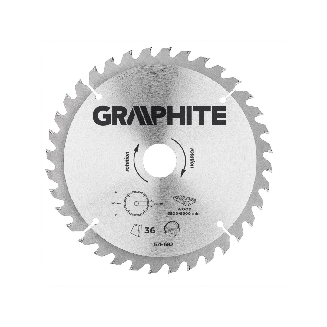 Pjovimo diskas  205x20mm 36z, medžiui Pjovimo diskas  205x20mm 36z, medžiui