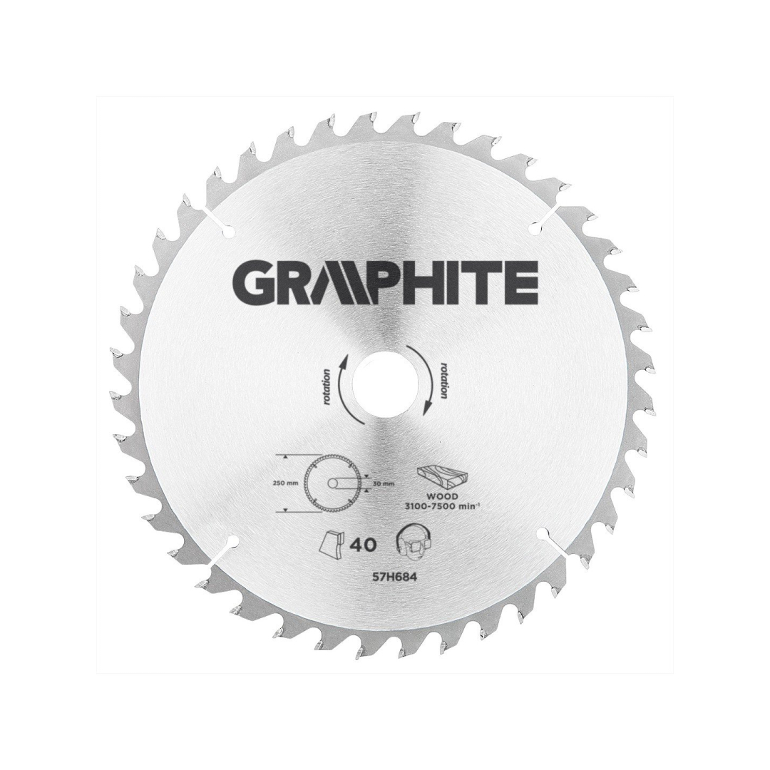 Pjovimo diskas  250x30mm 40z, medžiui Pjovimo diskas  250x30mm 40z, medžiui