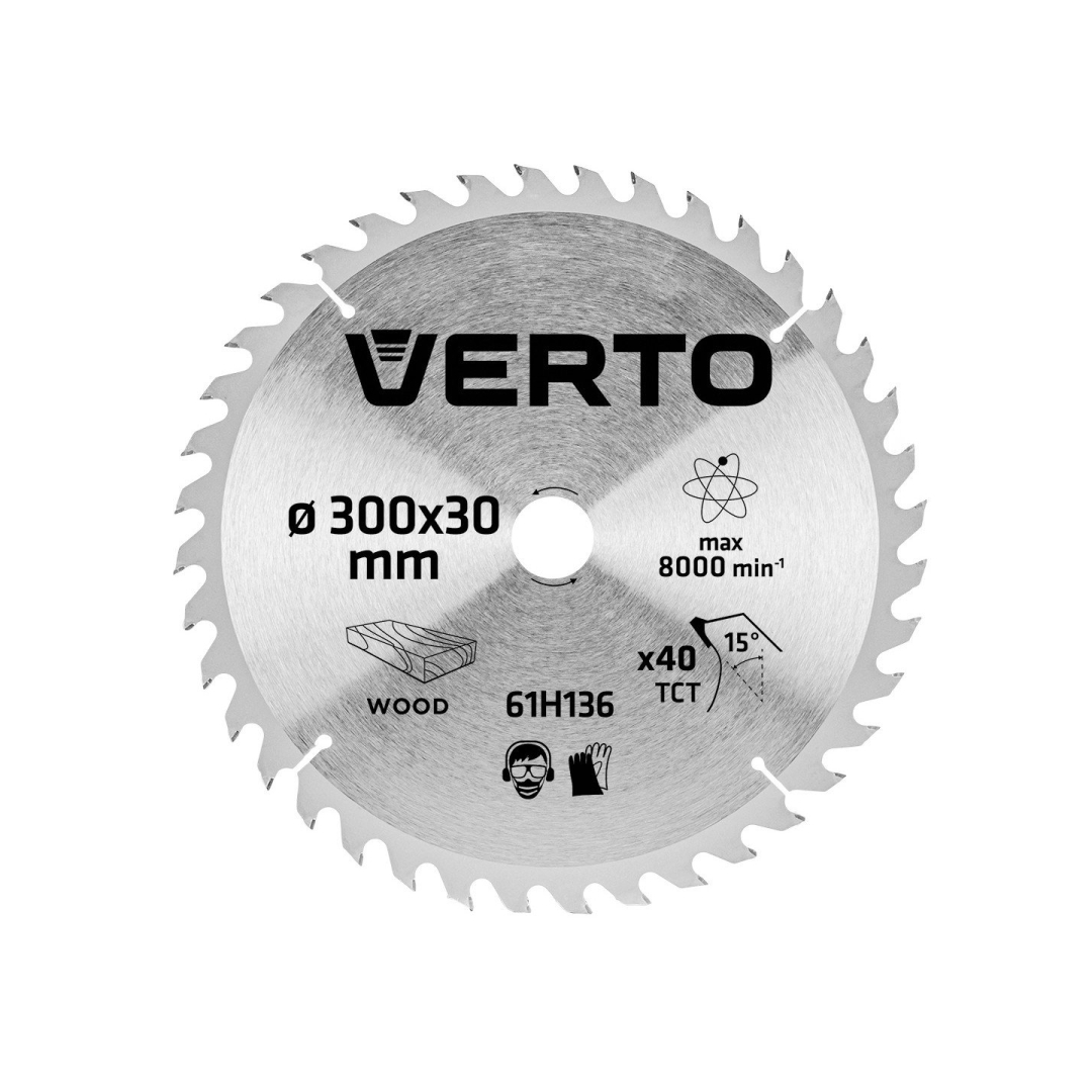 Pjovimo diskas 300 x 30 mm, 40 d. medienai