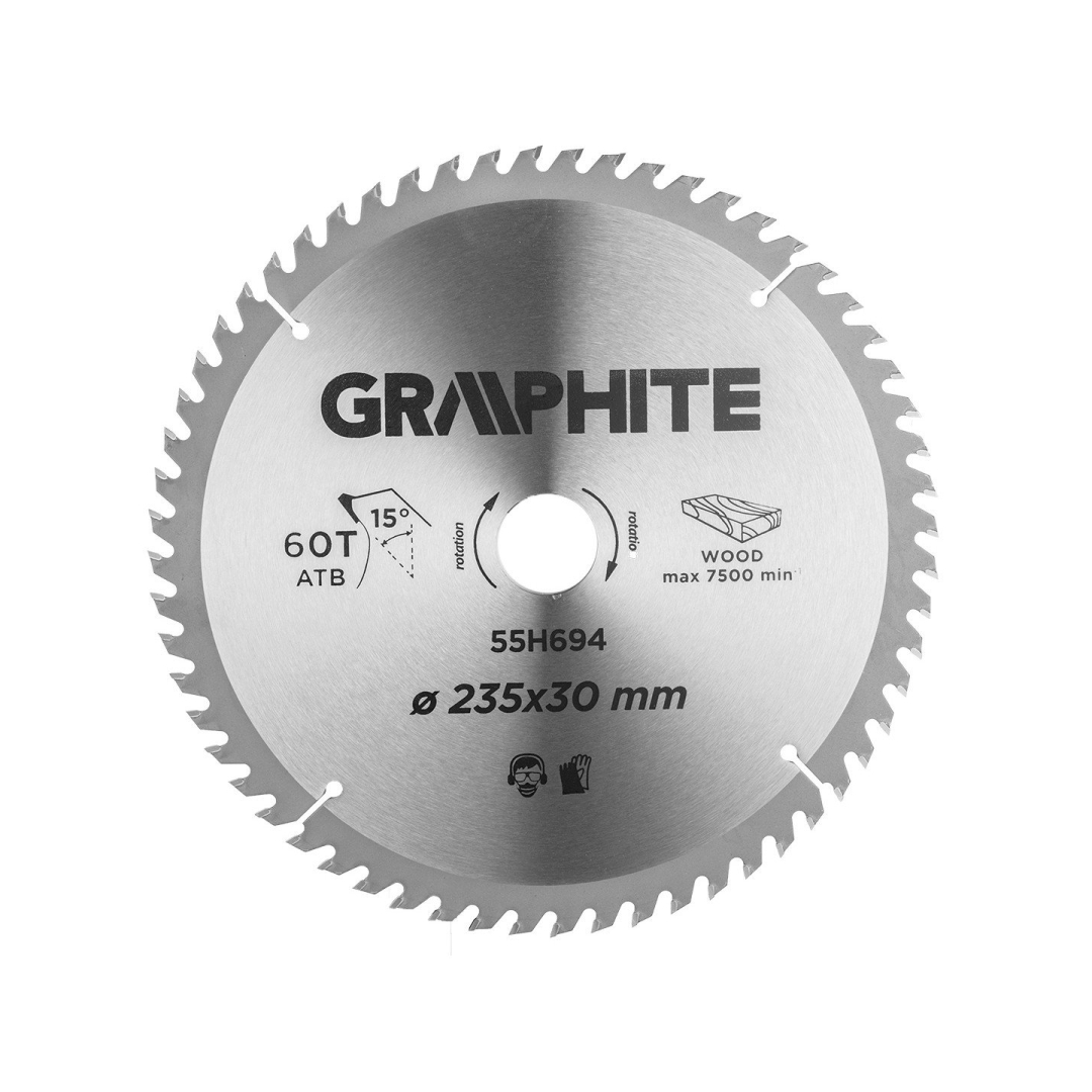 Pjovimo diskas su HM dantukais 235 x 30 mm, 60 dantukai Pjovimo diskas su HM dantukais 235 x 30 mm, 60 dantukai