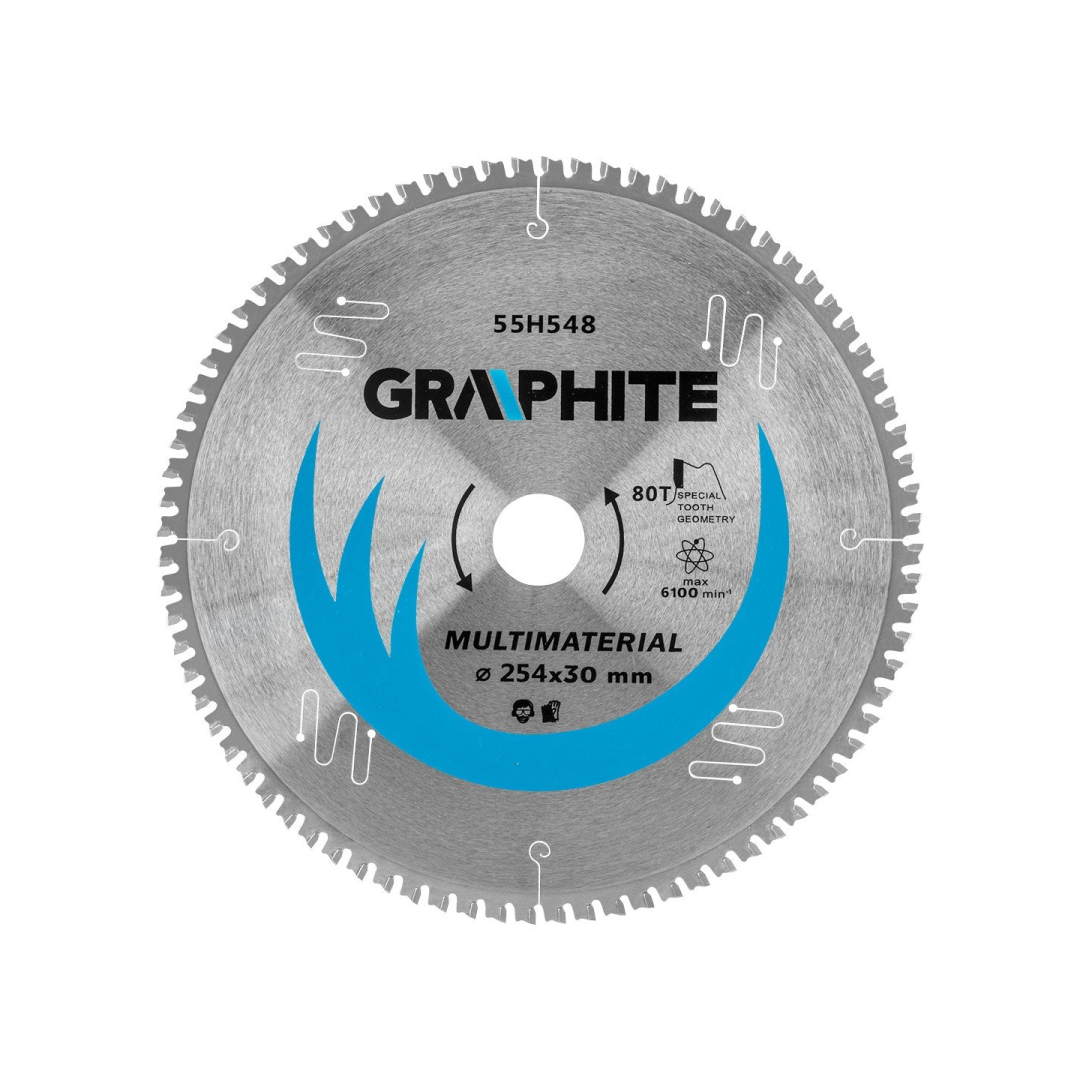 Pjovimo diskas su HM dantukais, 254 x 30 mm, 80 dantukai, universal Pjovimo diskas su HM dantukais, 254 x 30 mm, 80 dantukai, universal