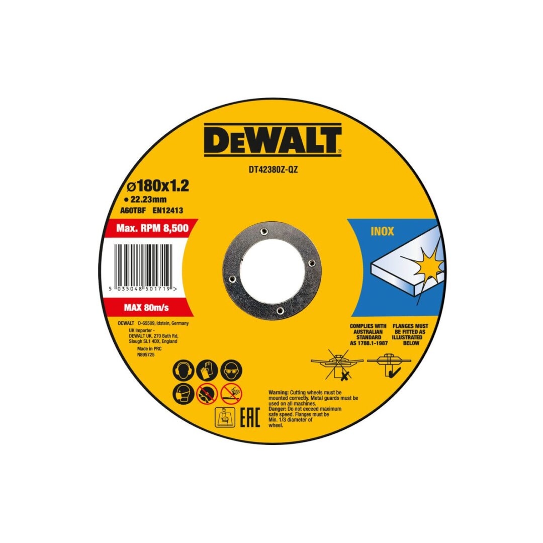 Pjovimo diskelis 180 mm x 1,6 mm x 22,23 mm Pjovimo diskelis 180 mm x 1,6 mm x 22,23 mm