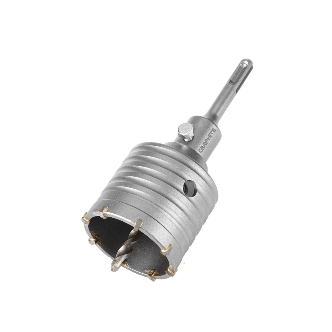 Pjūklas su šakėmis 65 mm su adapteriu SDS+ ir pagrindiniu grąžtu Pjūklas su šakėmis 65 mm su adapteriu SDS+ ir pagrindiniu grąžtu