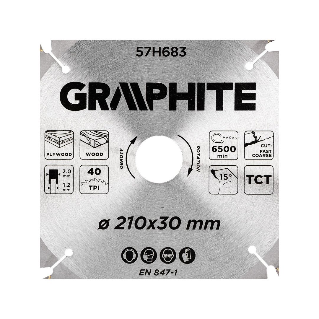 Pjūklo diskas, Widia, 210 x 30 mm, 40 dantų 8 Pjūklo diskas, Widia, 210 x 30 mm, 40 dantų 8