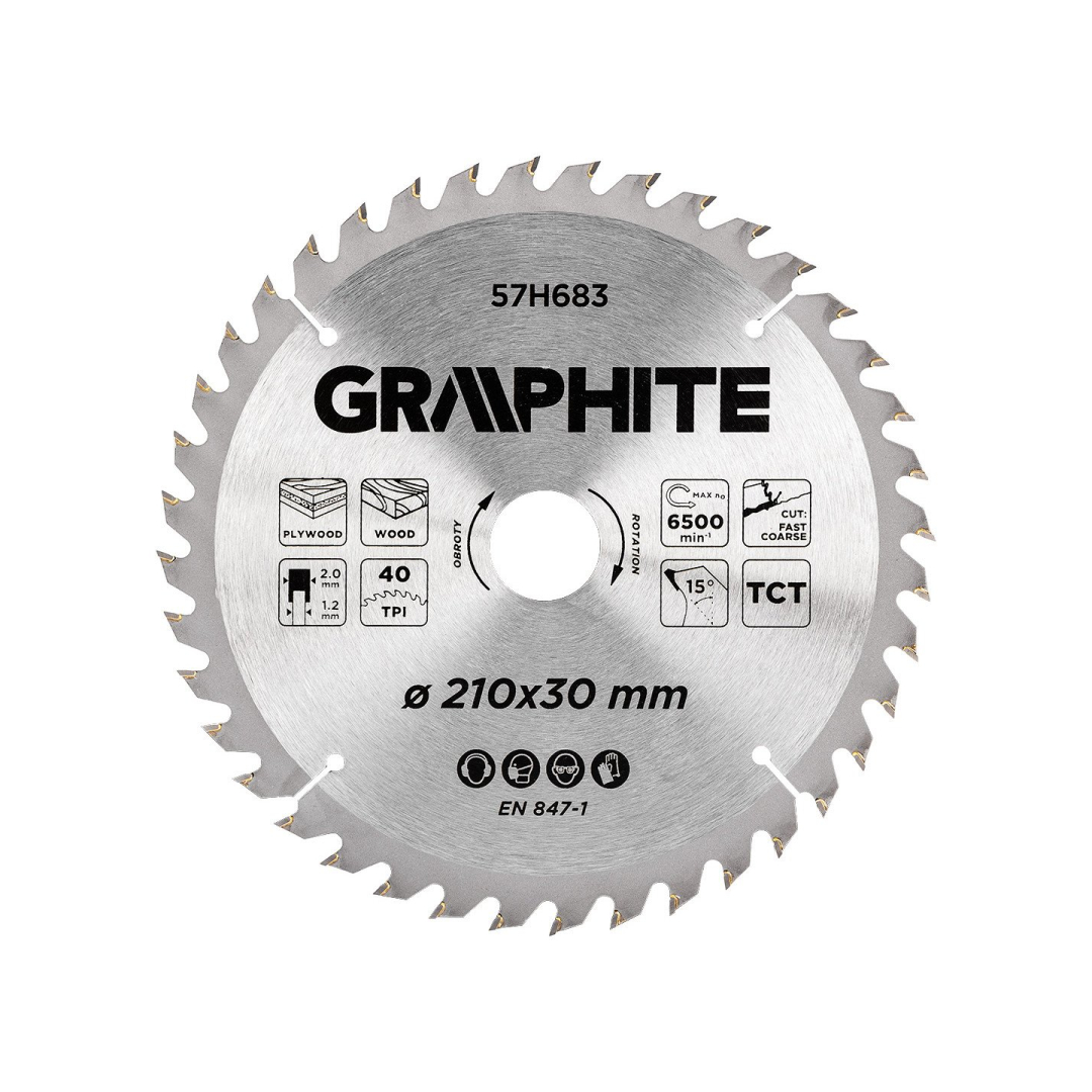 Pjūklo diskas, Widia, 210 x 30 mm, 40 dantų