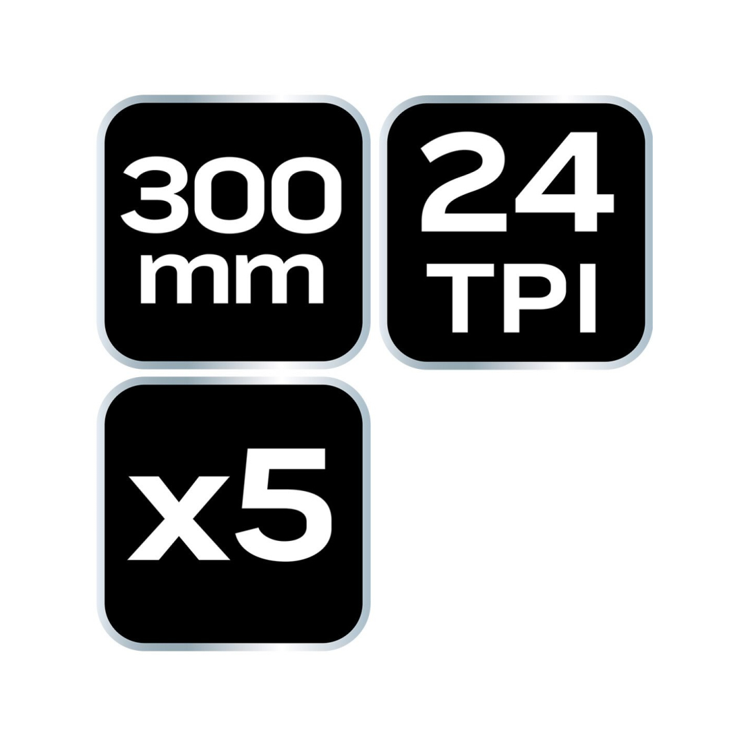 Pjūklo geležtė 300x12,5 mm 5 Pjūklo geležtė 300x12,5 mm 5