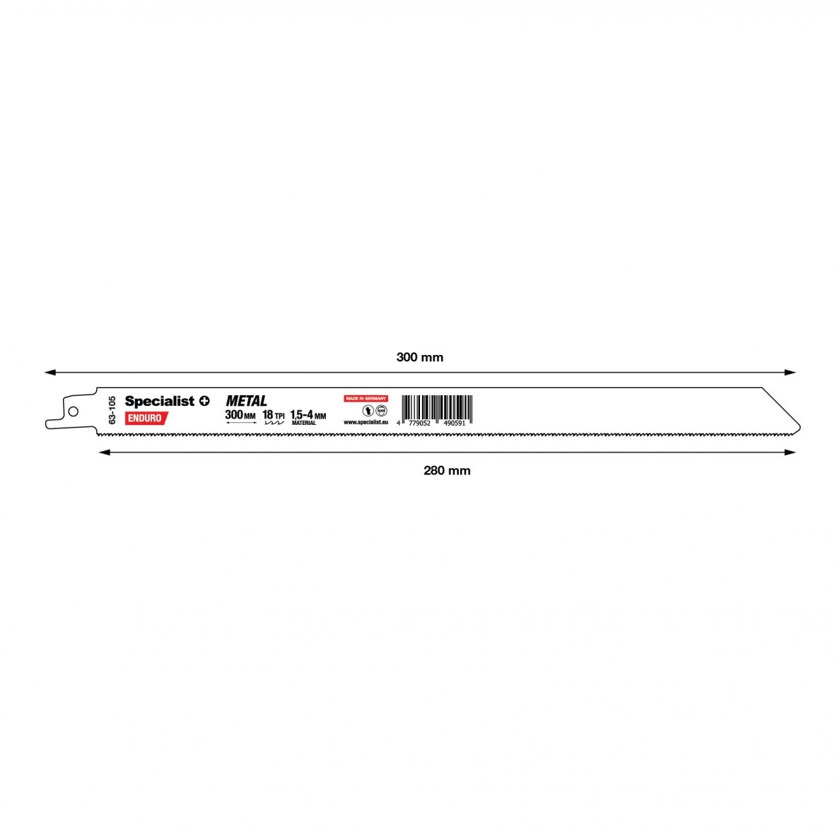 Pj. metalui „Specialist+" 300 mm 18TPI 3 Pj. metalui „Specialist+" 300 mm 18TPI 3