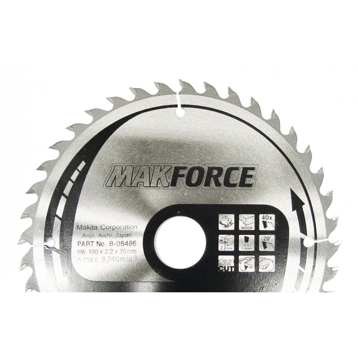 Pjovimo diskas 136x20x1,5mm 36T 20° DSS501 Makita B-22006 Pjovimo diskas 136x20x1,5mm 36T 20° DSS501 Makita B-22006