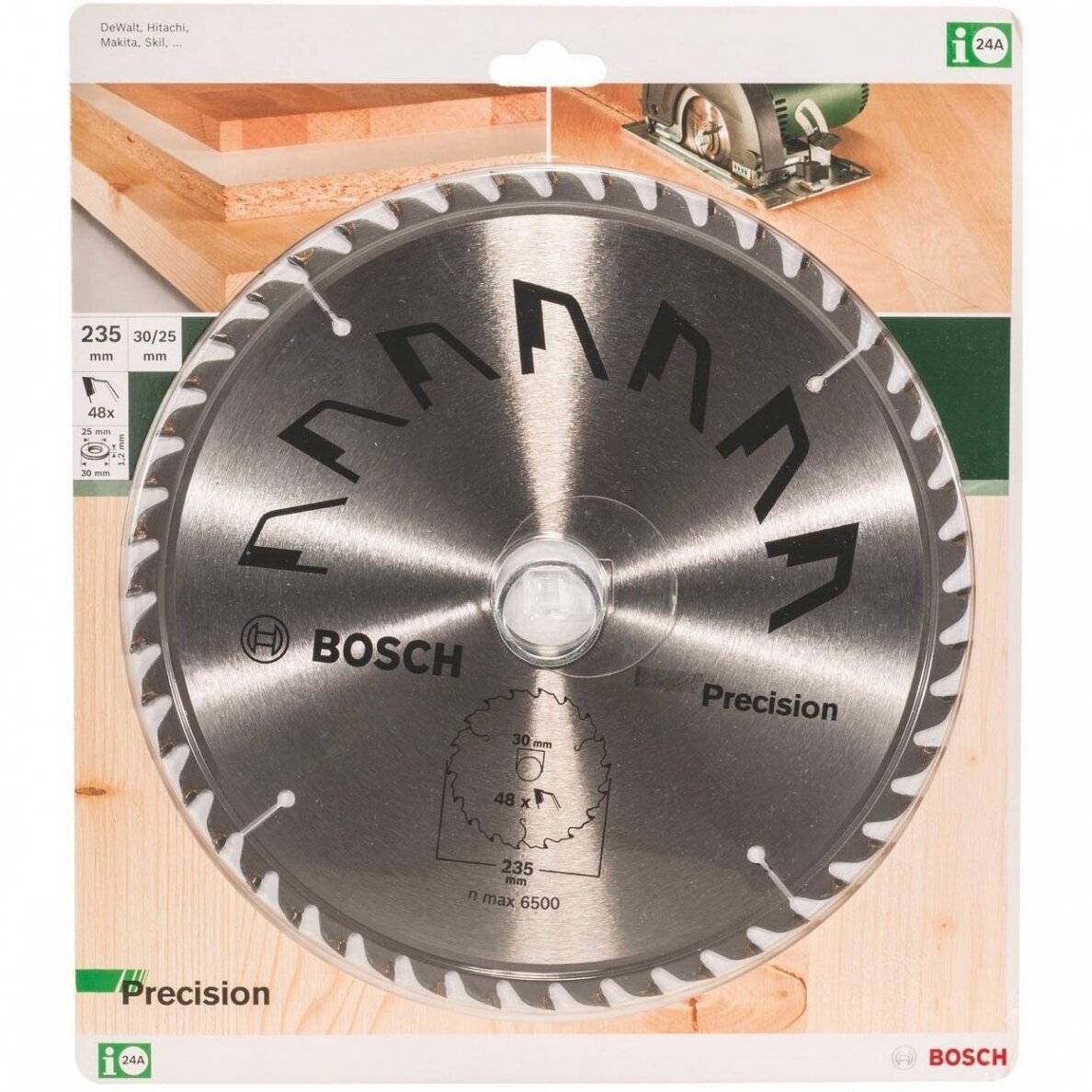 Pjovimo diskas BOSCH 235x2x30/25. Z48 1 Pjovimo diskas BOSCH 235x2x30/25. Z48 1