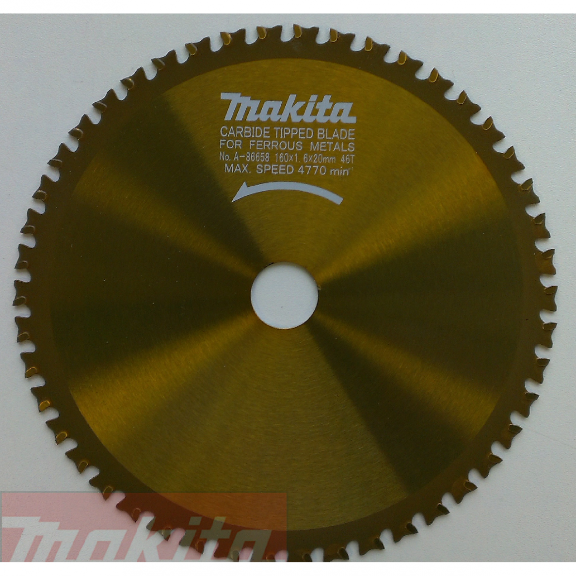 Pjovimo diskas Makita 160X20 46T, 5621RD Metalui A-86658 Pjovimo diskas Makita 160X20 46T, 5621RD Metalui A-86658