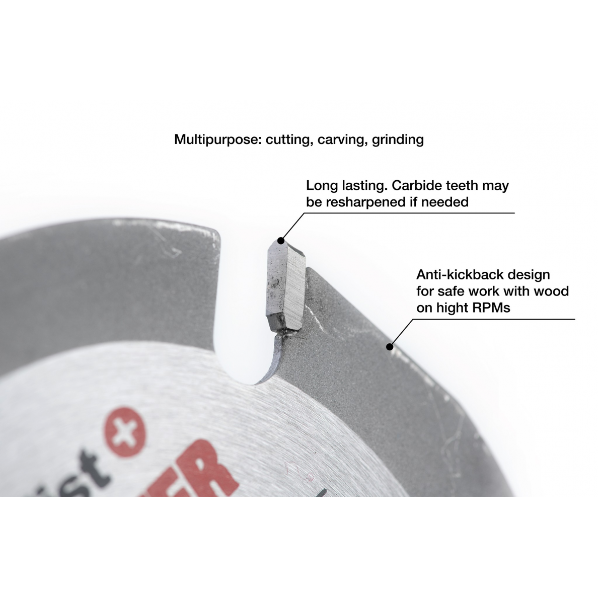 Pjovimo diskas WOOD CUTTER 125 x 22 mm 1