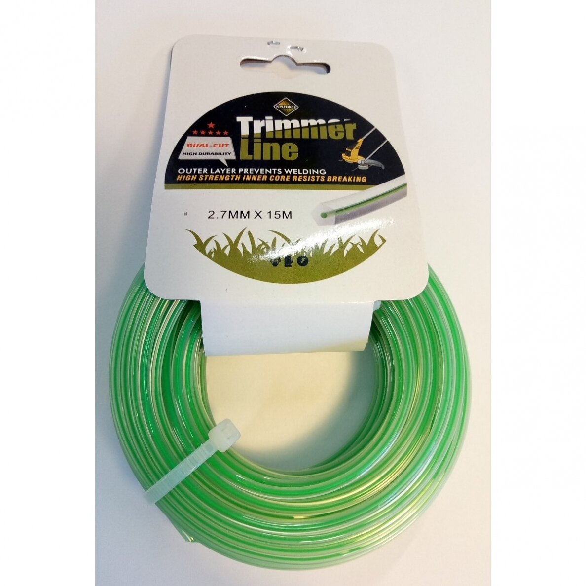 Pjovimo valas 2.7mm/15M DUAL-CUT PENTAGON žalias Pjovimo valas 2.7mm/15M DUAL-CUT PENTAGON žalias