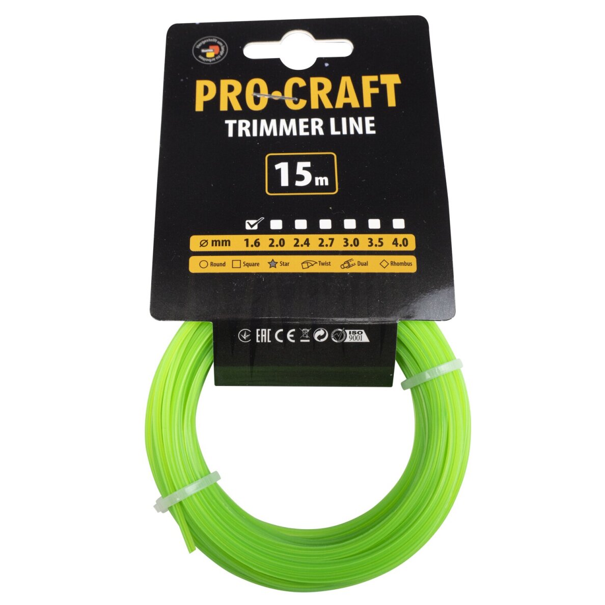 Pjovimo valas ProCraft ZI-1.6/15, 15 m