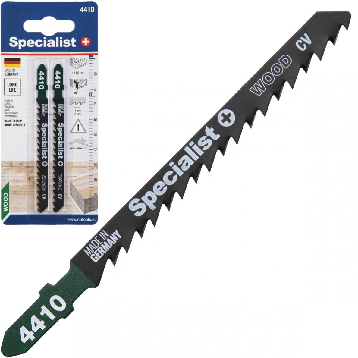 Pjūklelis 4410 (T144DP) 100 mm, 2 vnt. Pjūklelis 4410 (T144DP) 100 mm, 2 vnt.