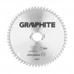 Pjovimo diskas aliuminiui Graphite 55H611, 250X30, 100 dantukų