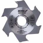 Diskas grioveliams ar įdubimams frezuoti Dedra DED69161, 100 x 22 mm, 6 dantys