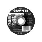 Pjovimo diskas, metalo korundas, išgaubtas 125 x 2,0 x 22,2 mm, 42 A46-T-BF