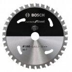 Pjovimo diskas metalui Bosch Standard for Steel, 160x20x1.6/1.2x36T, 2608837749