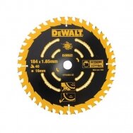 Pjovimo diskas Dewalt DT10303-QZ, 184x1,65x16,0 mm; Z40; 20°