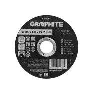 Pjovimo diskas, aliuminio oksidas, Metalui/INOX 115 x 1.0 x 22.2 mm, 41 A60-T-BF