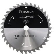 Pjovimo diskas Bosch Standard for Wood, 165x20/16x1.5/1.0x36T, 2608837686