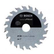 Pjovimo diskas Bosch Standard for Wood, 85x15x1.1/0.7x20T, 2608837666