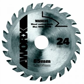 Pjovimo diskas TCT, z24, 85mm. WX423, Worx