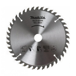 Pjovimo diskas 165x20x2,0mm 40T 18° 5603R 5604R Makita D-03349