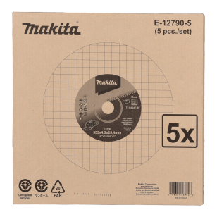 Pjovimo diskas metalui Makita E-12790-5, 355X4,3X25,4mm, 5 vnt.