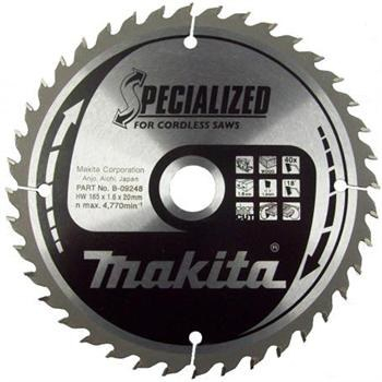 Pjovimo diskas Makita b-32960, 165x20x1,6mm 40T 18° BSS610 Pjovimo diskas Makita b-32960, 165x20x1,6mm 40T 18° BSS610