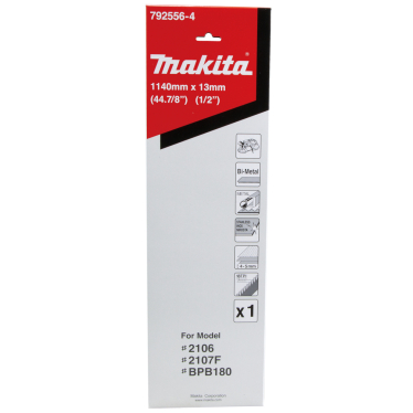 Pjovimo juosta Makita 792556-4, 13x0,5x1140mm, 18 Tpi, BIM, 4-5mm, 1 vnt. 2 Pjovimo juosta Makita 792556-4, 13x0,5x1140mm, 18 Tpi, BIM, 4-5mm, 1 vnt. 2